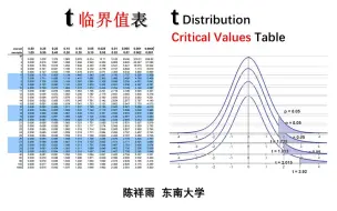 Download Video: 通俗统计学原理入门9 t临界值表 t值表 临界值