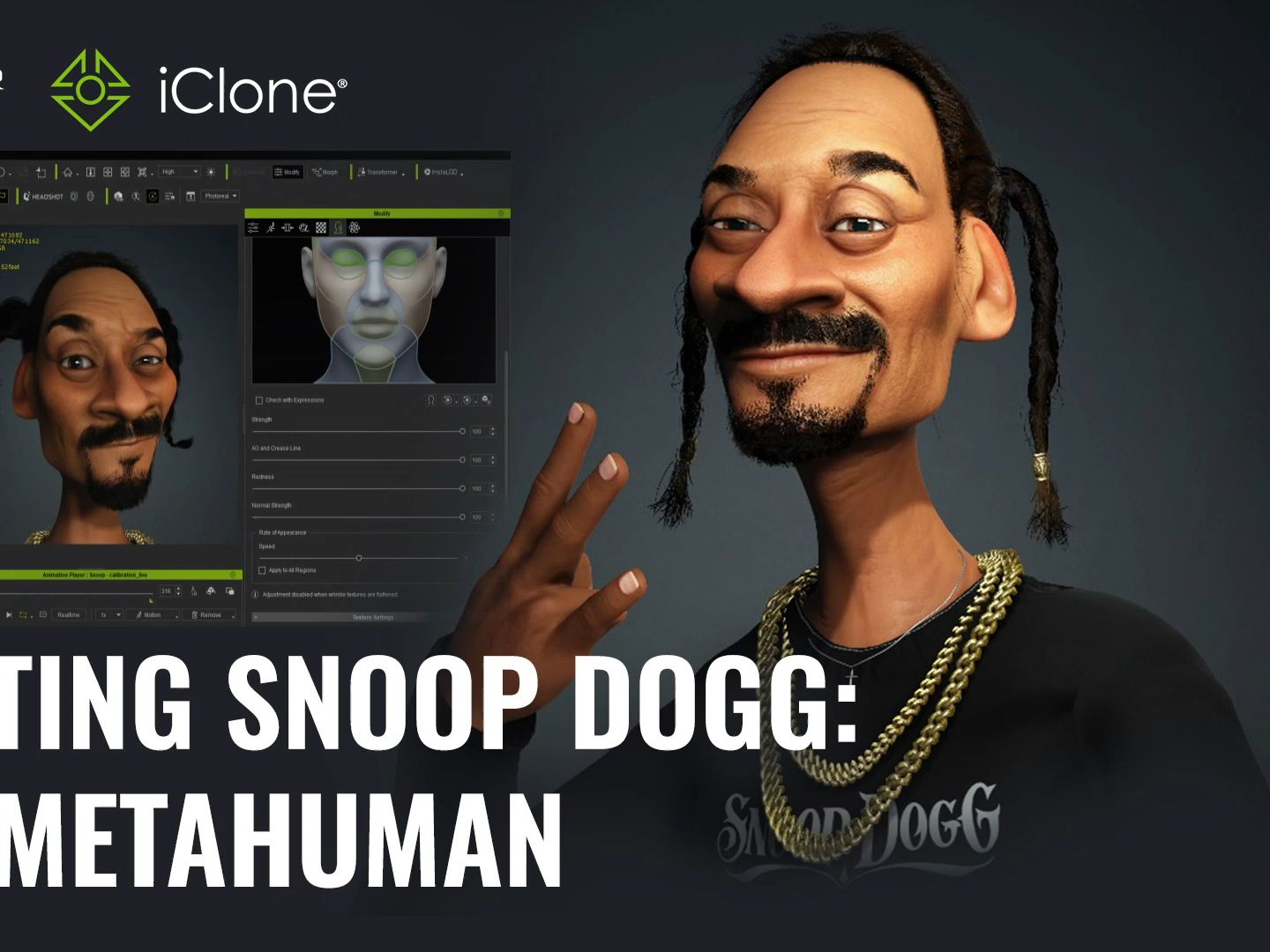 CC4  制作SNOOP DOGG:CC4与METAHUMAN哔哩哔哩bilibili