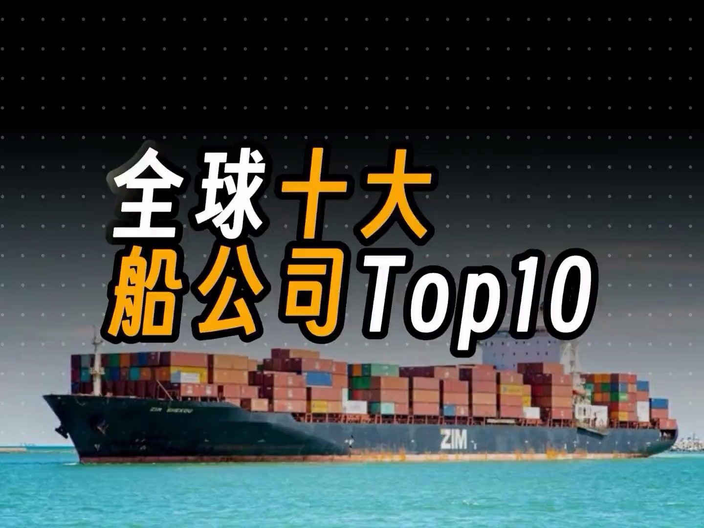 全球十大船公司排名，从第十到第一，两分钟全认识#海运 #集装箱海运  #科普 #国际物流 #船舶
