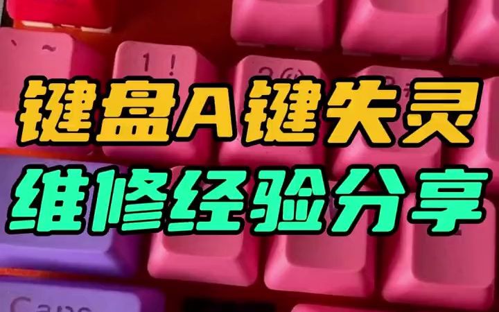 键盘按键失灵?老司机教你自己动手维修不求人!!!记得三连!哔哩哔哩bilibili