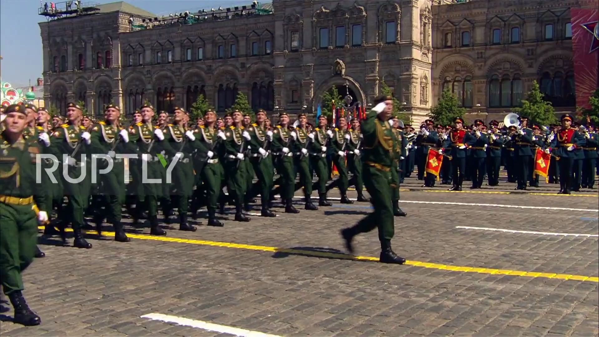俄罗斯胜利日阅兵75周年:中国仪仗队瞩目(好帅啊)