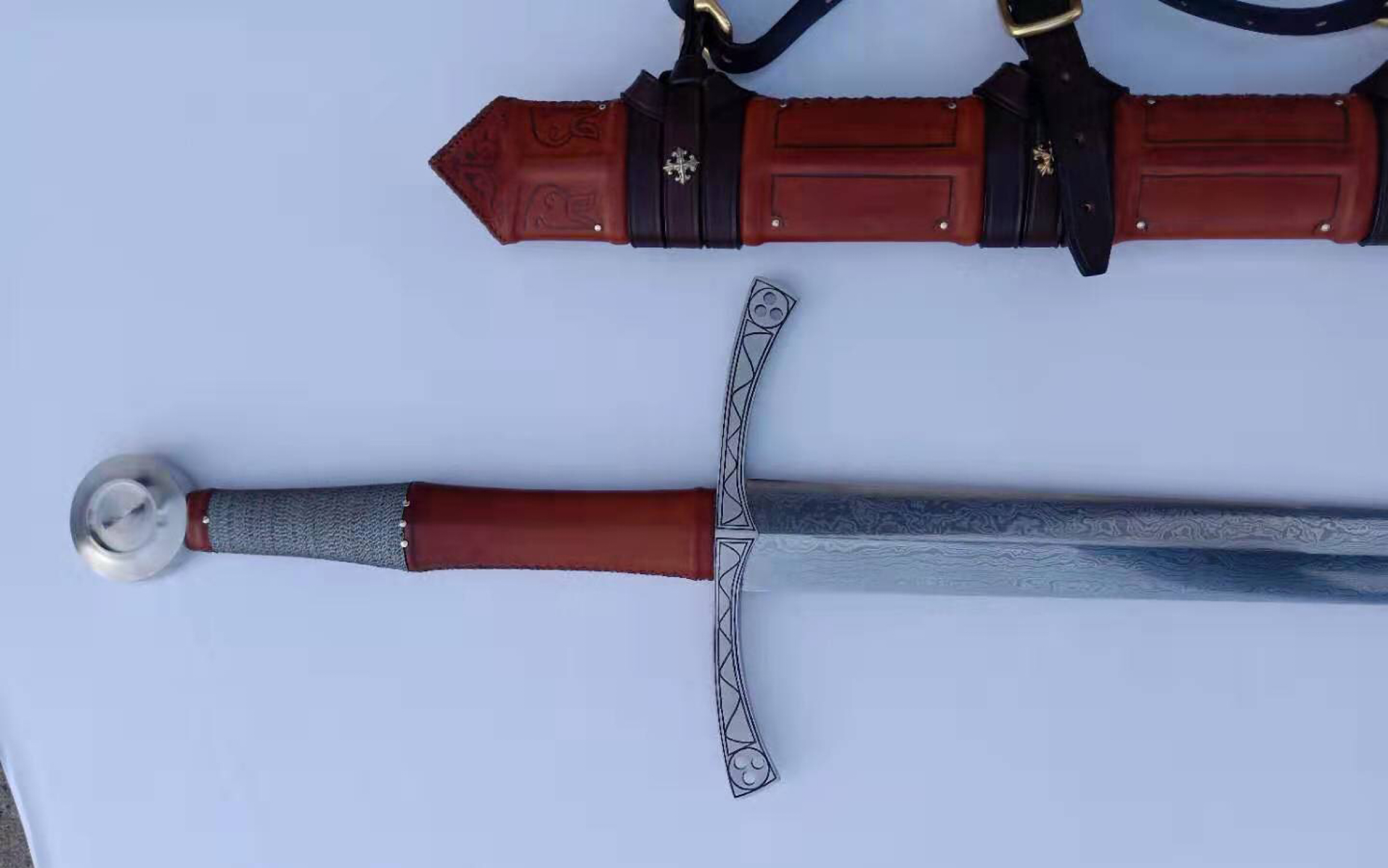 火与铁的艺术雕花装具版欧洲剑西洋剑欧剑mk系列手半剑