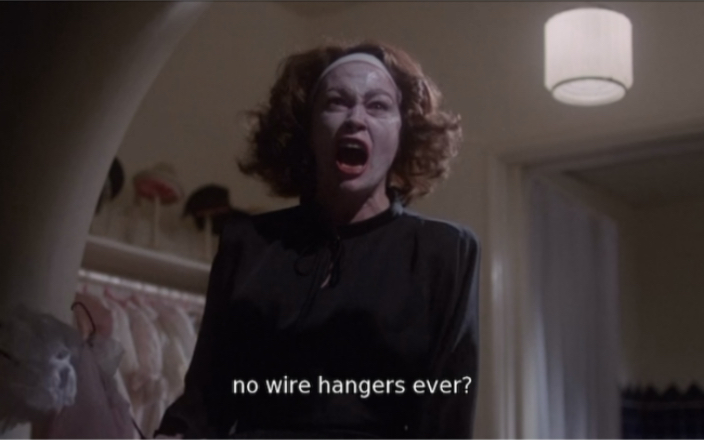 金酸梅奖最差影片《亲爱的妈咪》《Mommie Dearest》经典台词No Wire Hangers,Ever!哔哩哔哩bilibili