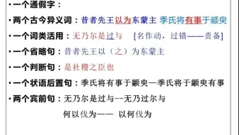 专升本语文——季氏将伐颛臾（二）
