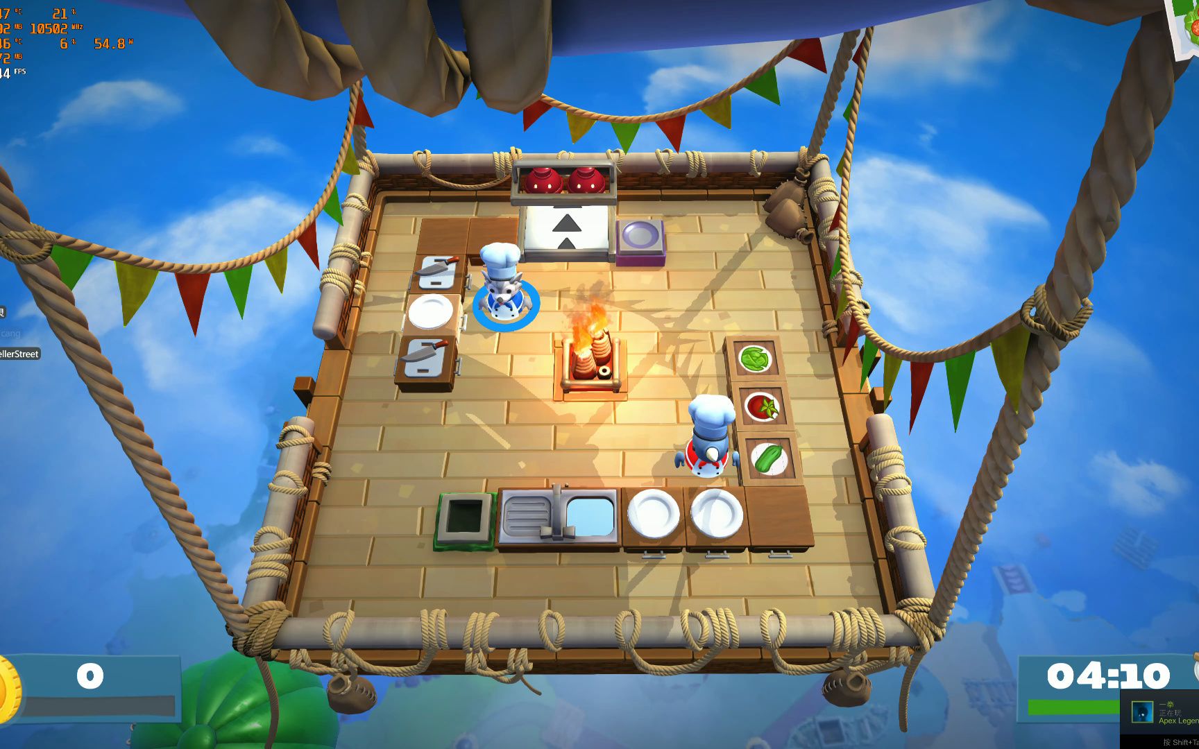 【胡闹厨房2】在齐柏林上面做菜