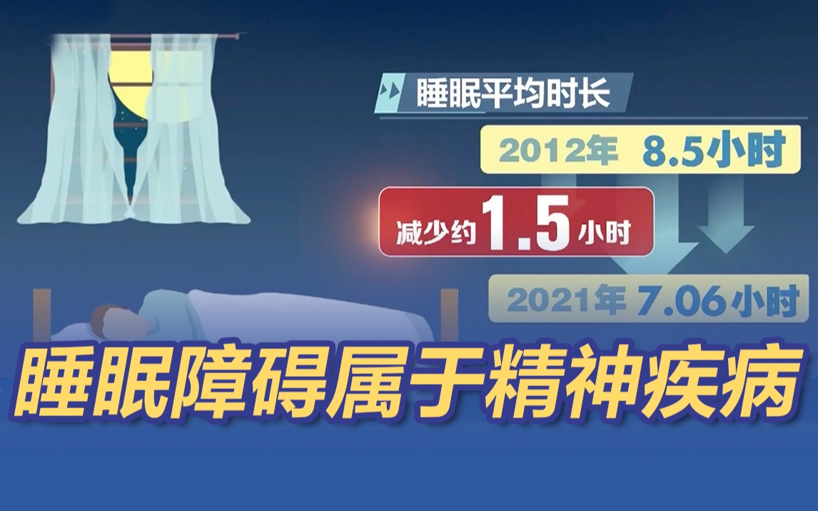 睡眠障碍属于精神疾病 中国人入睡时间比10年前晚2小时哔哩哔哩bilibili