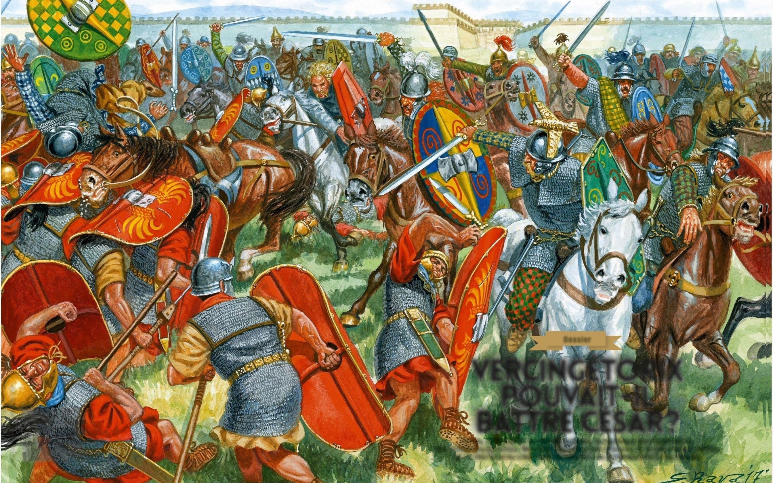 罗马1全面战争极难难度历史战役日尔戈维亚围城战解说