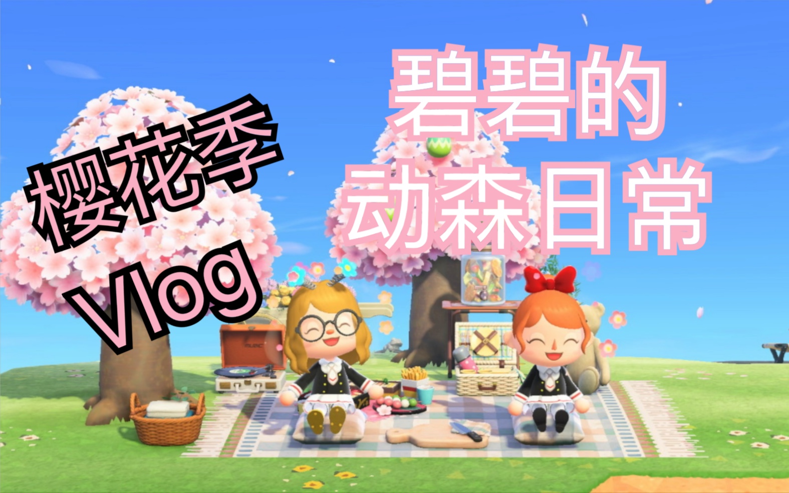 集合吧动物森友会樱花季vlog
