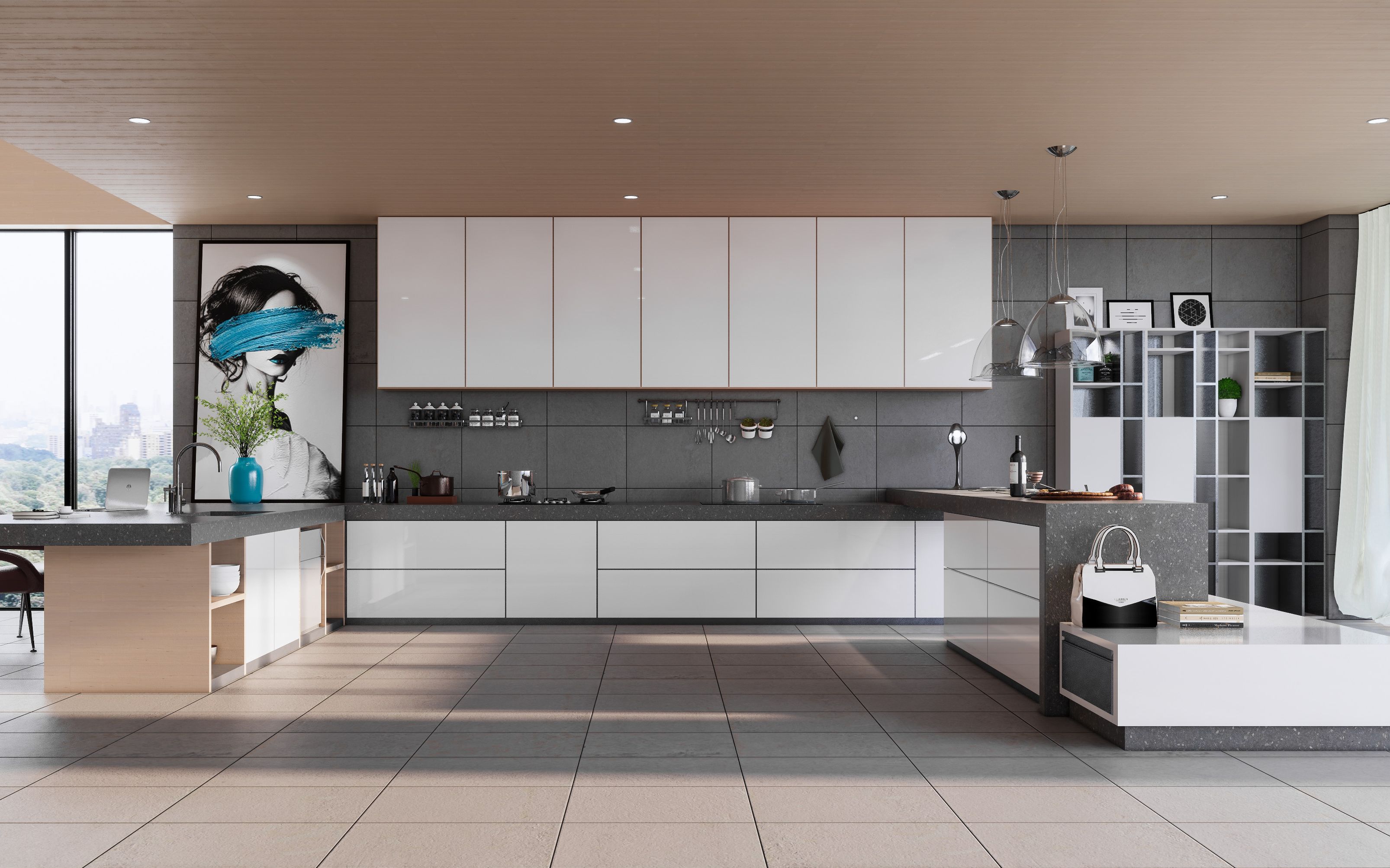 enscape for sketchup┃室内厨房_哔哩哔哩_bilibili