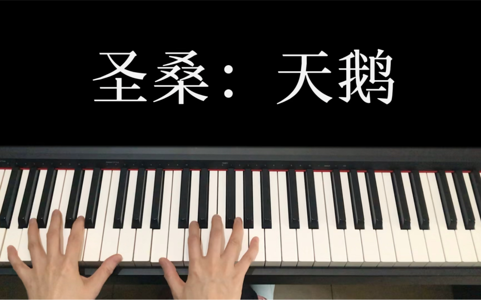 [图]唯美钢琴曲 圣桑《天鹅》