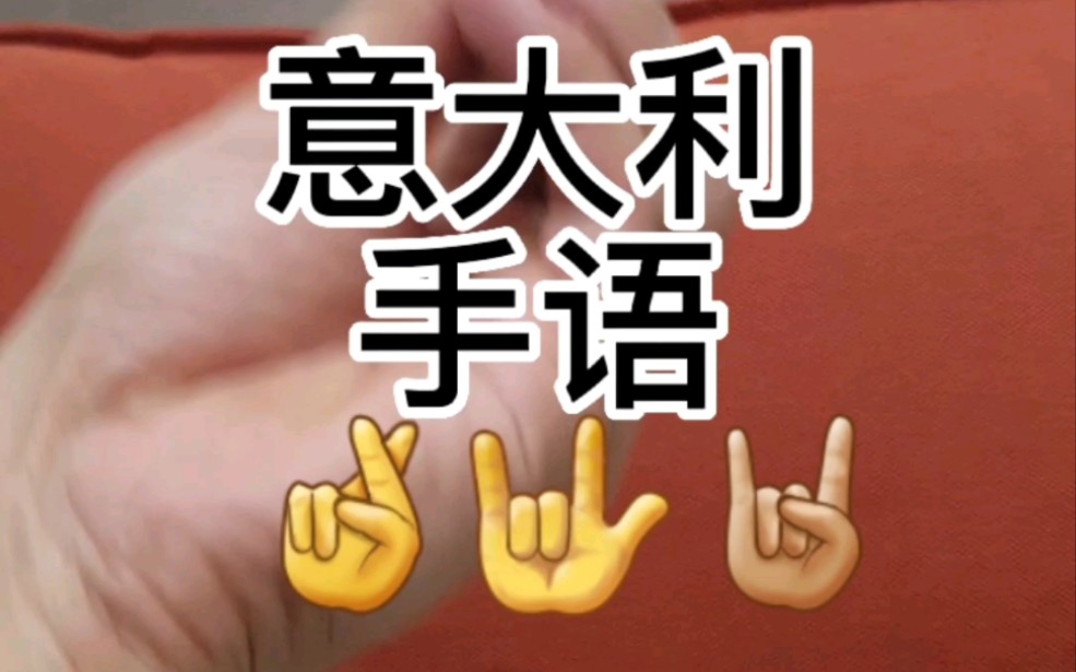 手势很重要,有时候代表气势~!意大利人喜欢说话有模有样的感觉