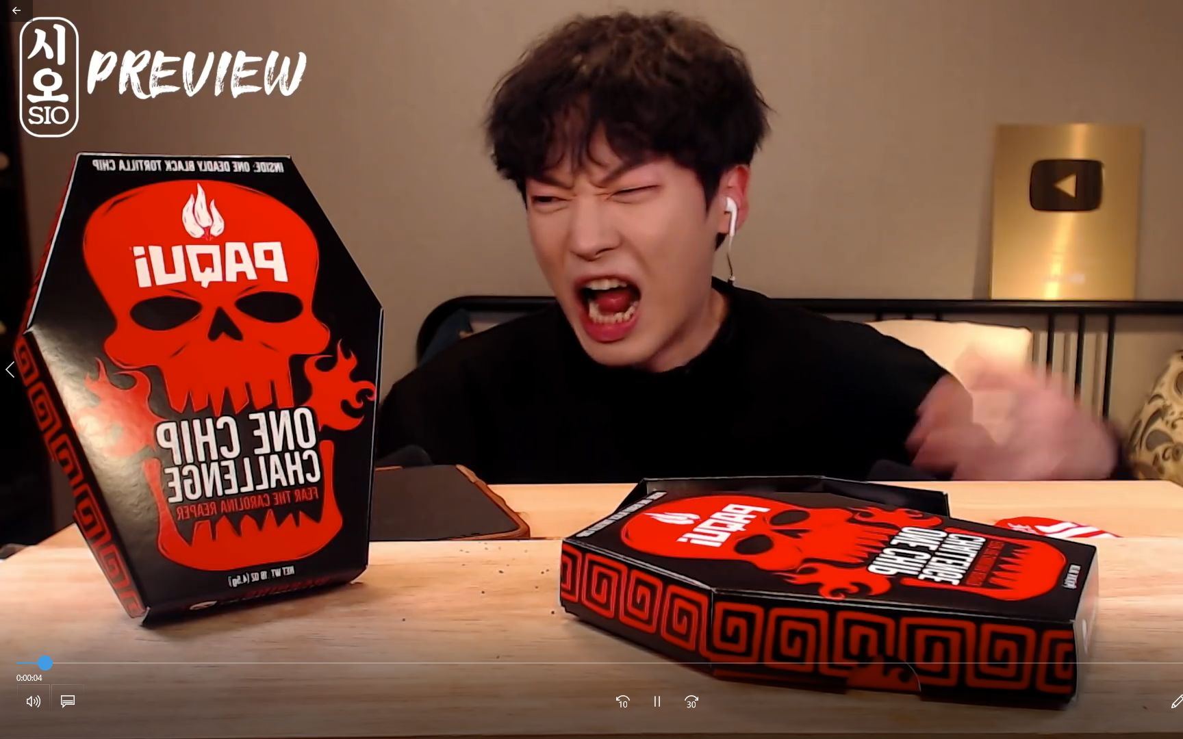 超清sio小哥哥地狱魔鬼辣死神薯片挑战