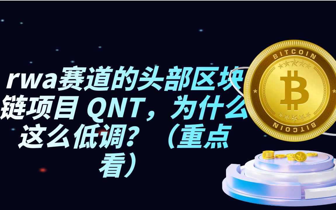 rwa赛道的头部区块链项目 QNT,为什么这么低调?(重点看)哔哩哔哩bilibili