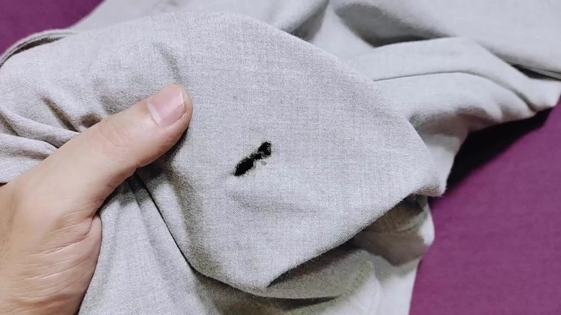 学会这个方法自己动手就可以无痕修复烟头烫的破洞 修复裤子破洞