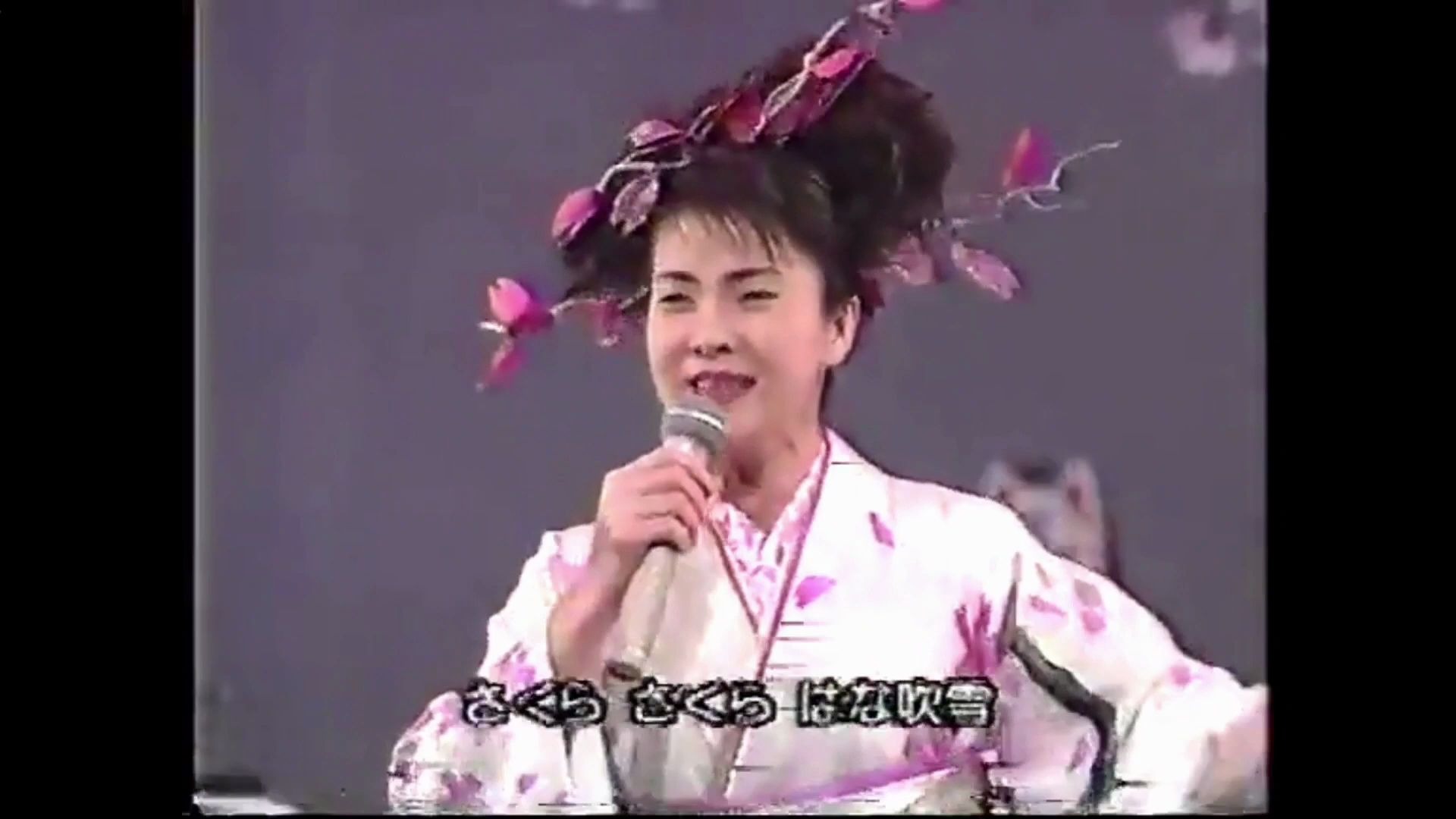 [图]1994年NHK紅白歌合戦 丨坂本冬美《夜桜お七》