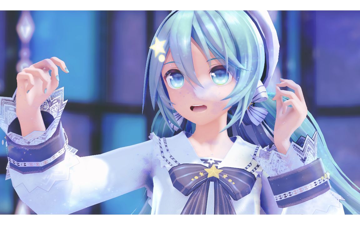 [图]【V+MMD】像凛然绽放的花朵般 ▷Marine Bloomin'◁☪◀踏浪高歌MIKU▶