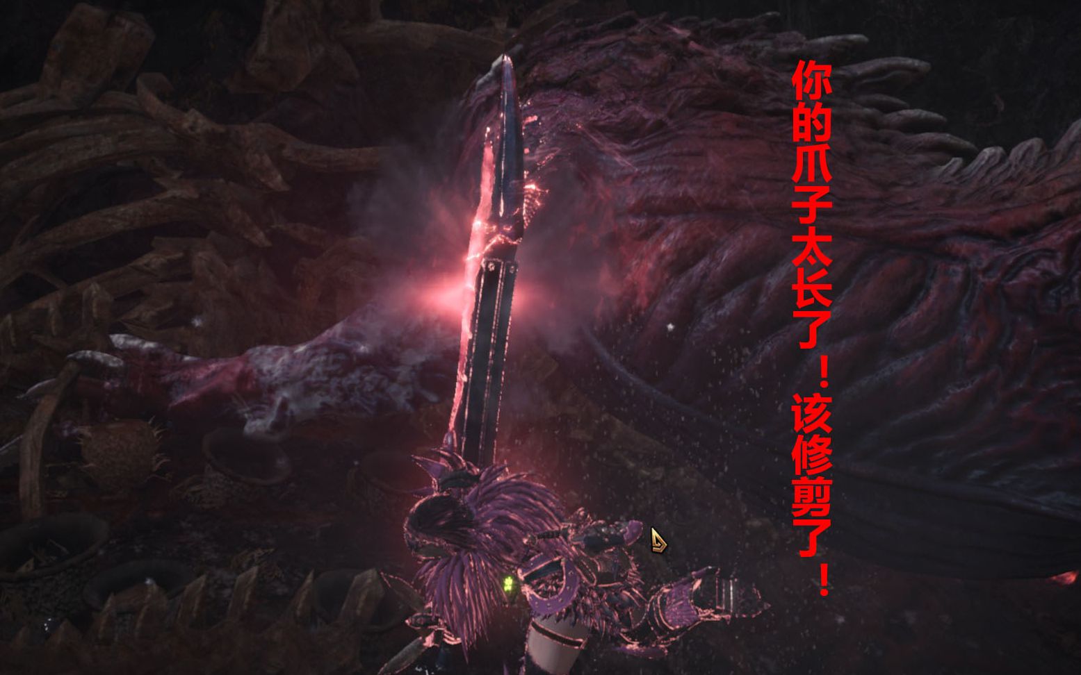 幽灵君大剑视角回合制打进阶惨爪龙