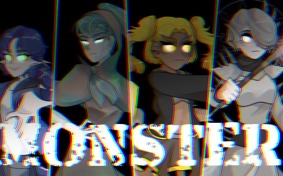 [图]【Minecraft十二周年贺/手书/怪物全员拟人向】monster？