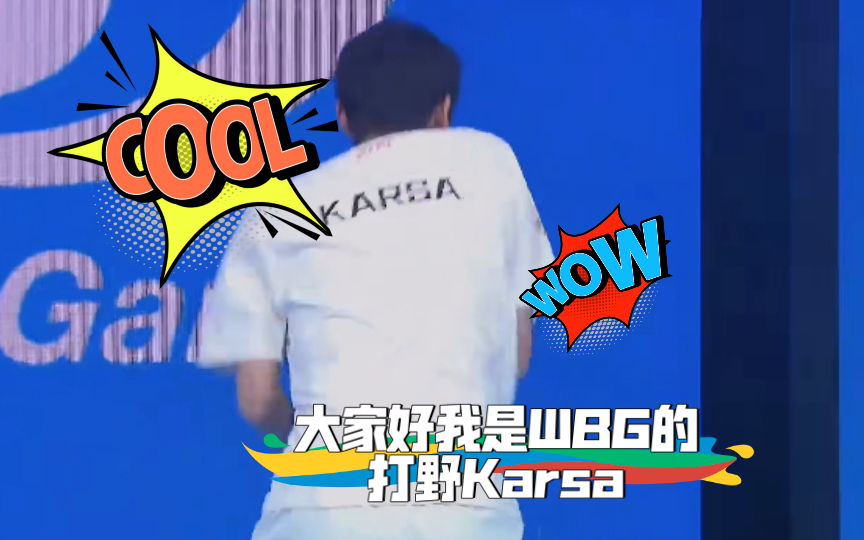 大家好我是wbg的打野karsa,喜欢唱跳 rap 篮球 music