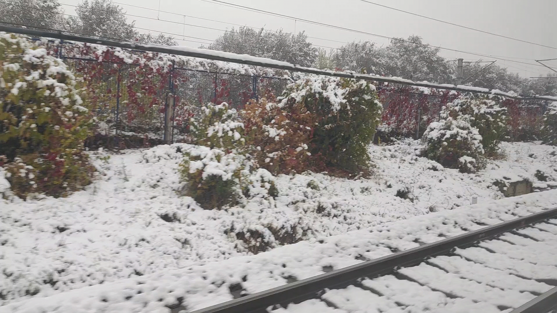 长春火车站雪景图片