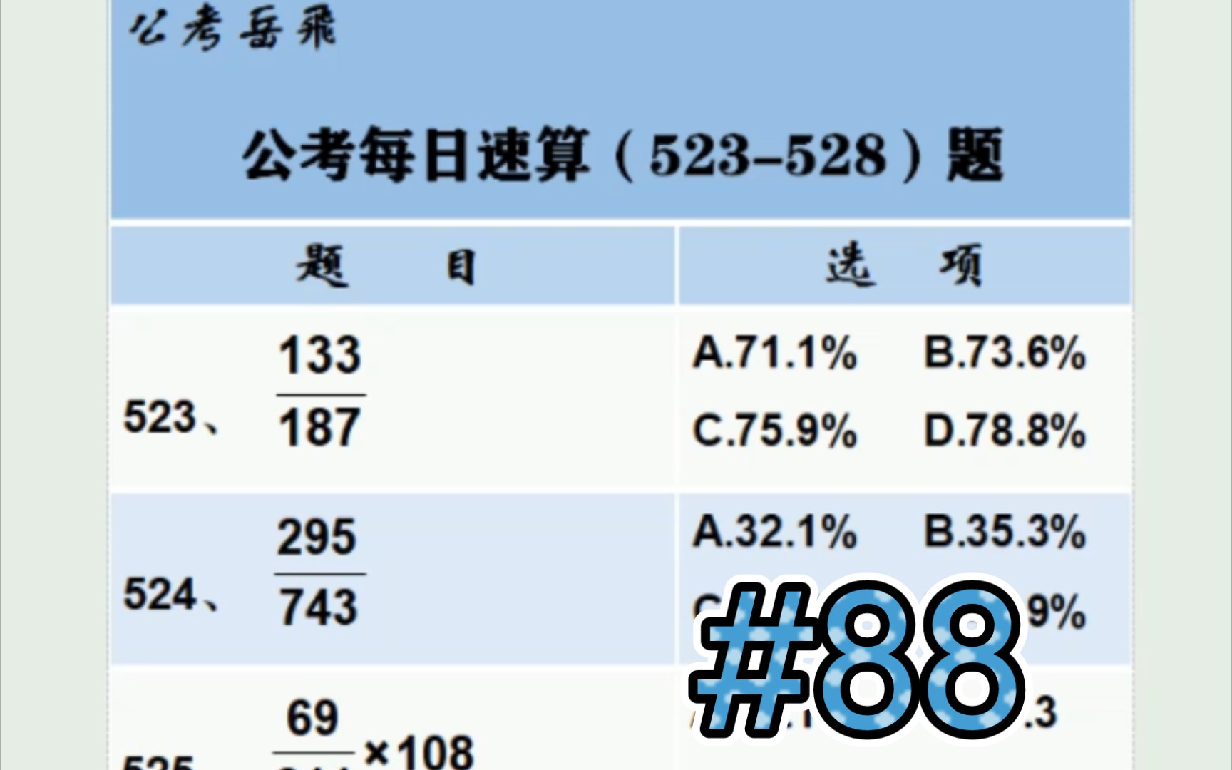 [图]公考行测资料速算第二季523-528