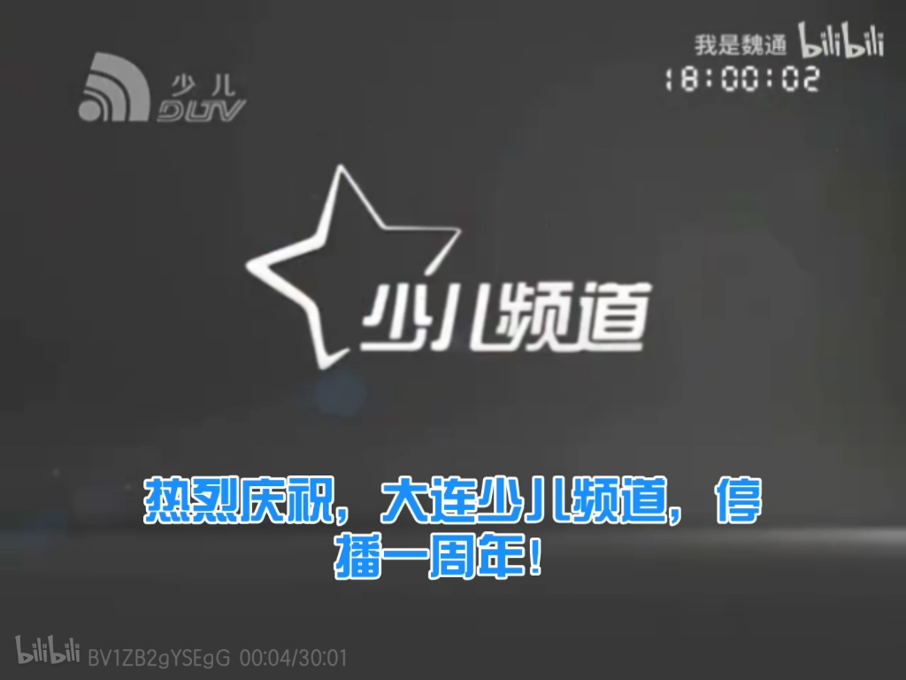 热烈庆祝,大连少儿频道,停播一周年!哔哩哔哩bilibili