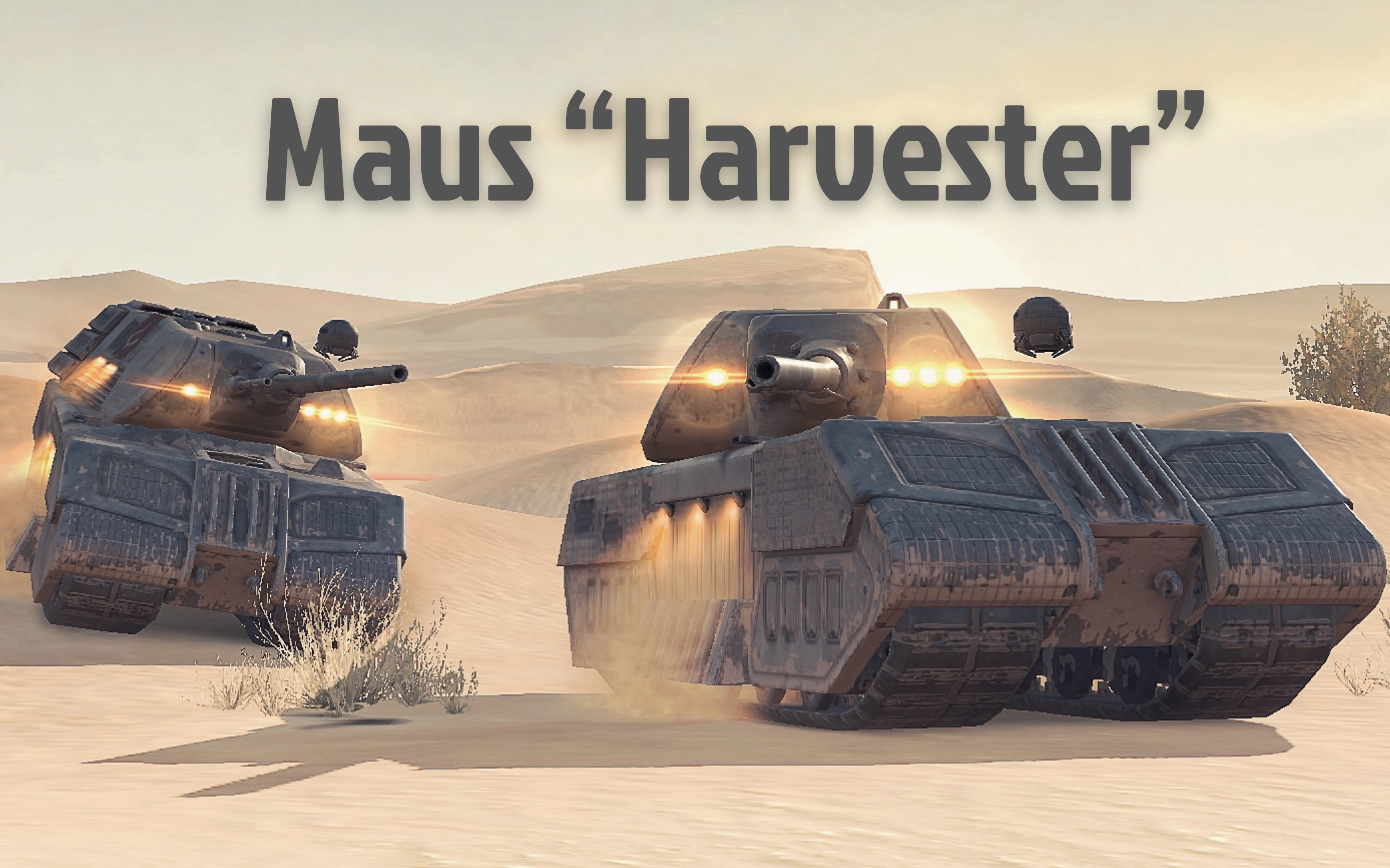 【wotbx沙丘2】鼠式"收获者"沙漠地图战斗演示