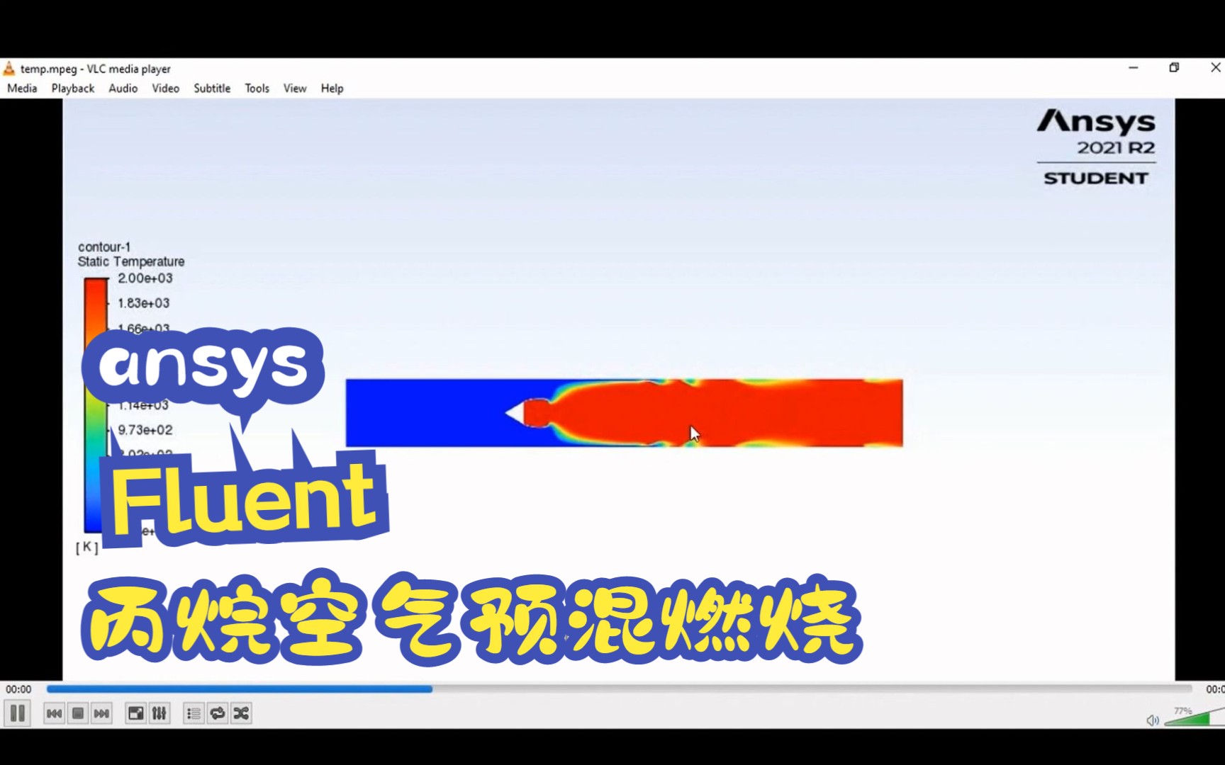 【案例7】基于ansys Fluent的丙烷空气预混燃烧哔哩哔哩bilibili