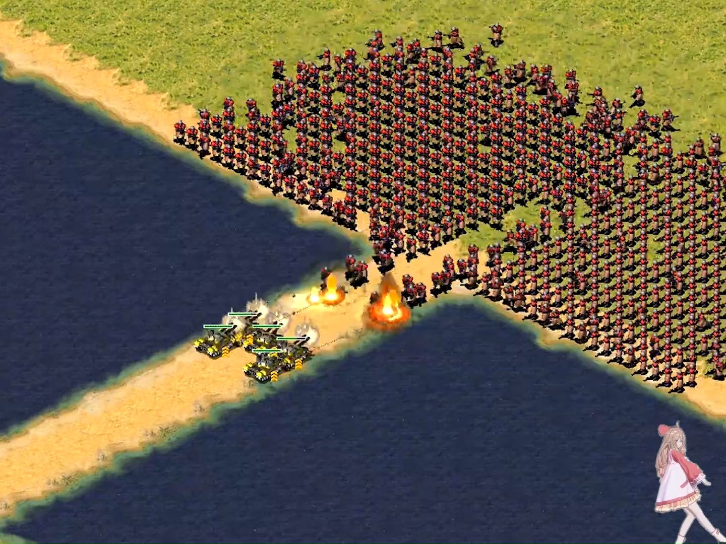 【红警】5天啟坦克vs1000动员兵h