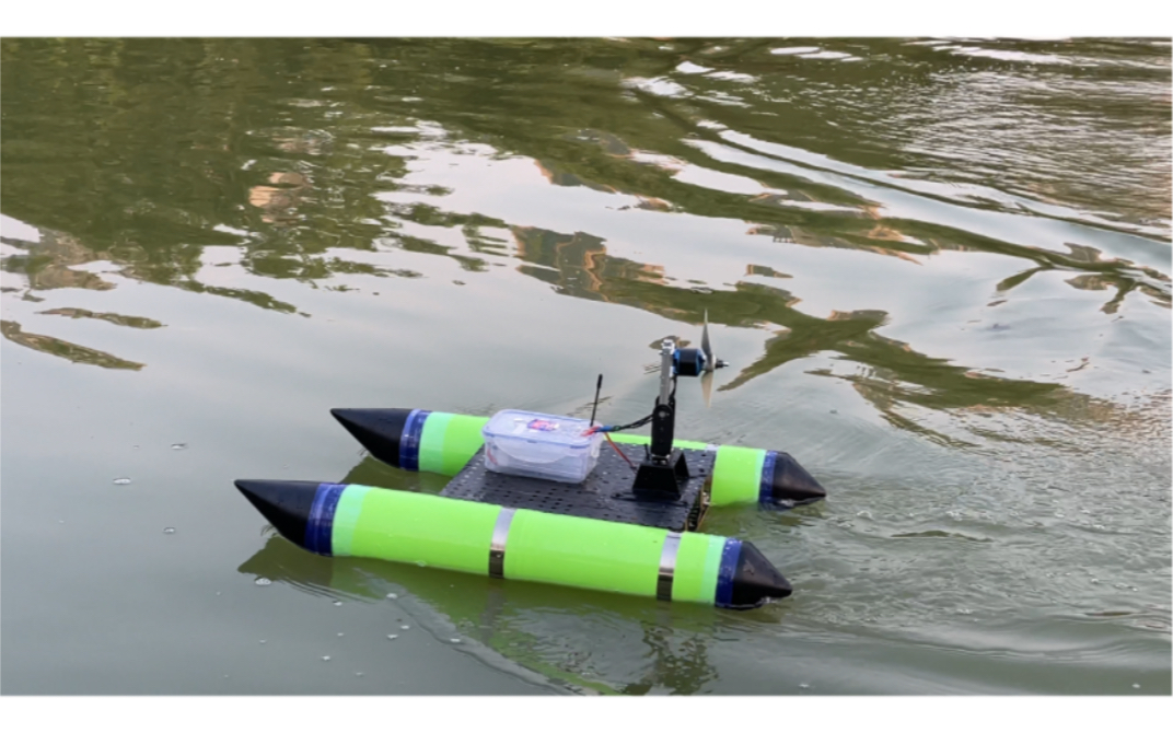 自制必沉号风动船diy rc