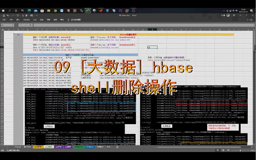 09 [大数据] hbase shell删除操作哔哩哔哩bilibili