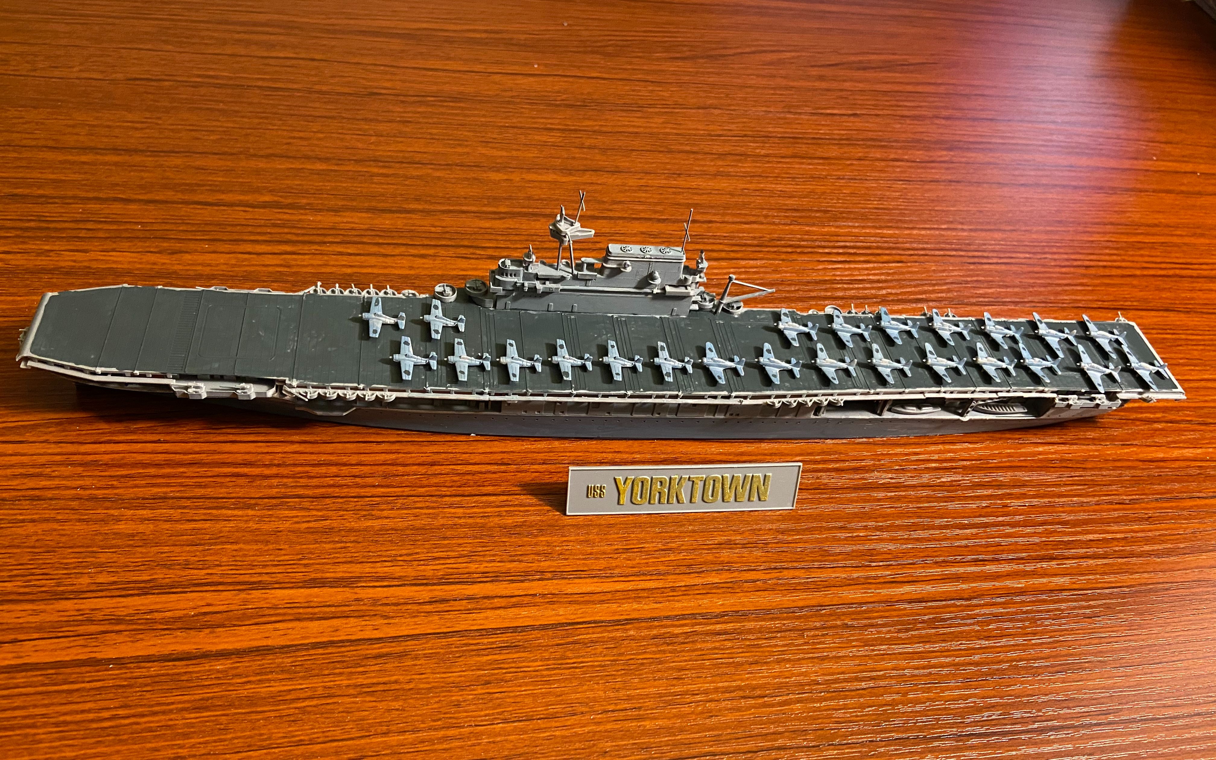 【kumaの造船廠】【軍艦模型】1:700 航空母艦 約克城