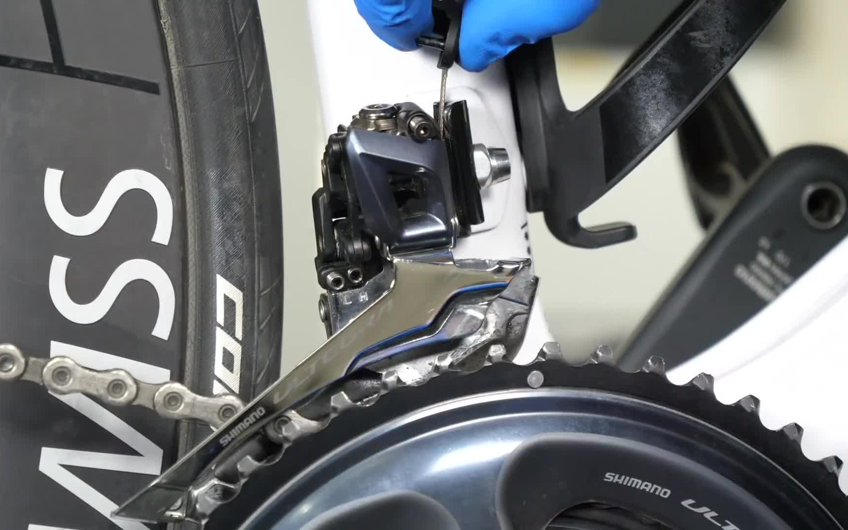 gcn日本公路车机械式前拨调整方法