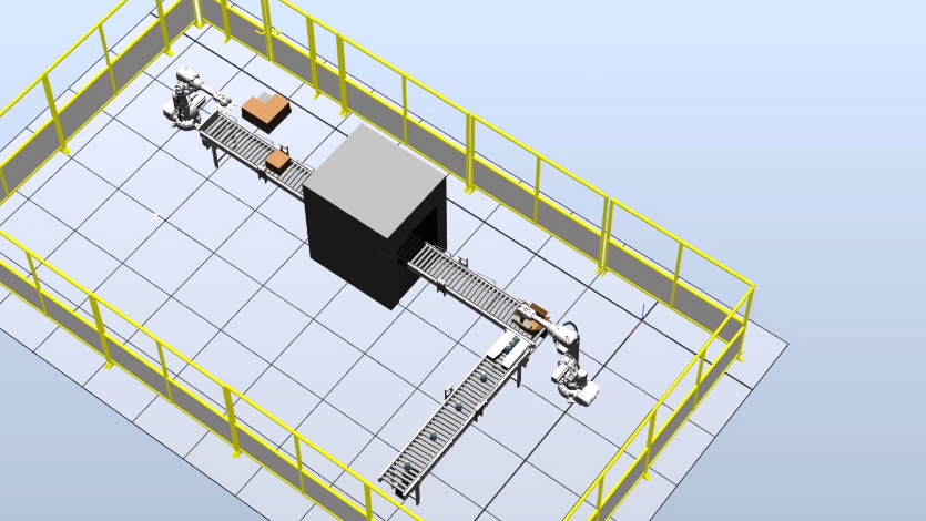 robotstudio离线编程 ABB机器人饮料瓶打包码垛运输工作站(接代z做,毕设,论文,模型,讲解工作站等)哔哩哔哩bilibili