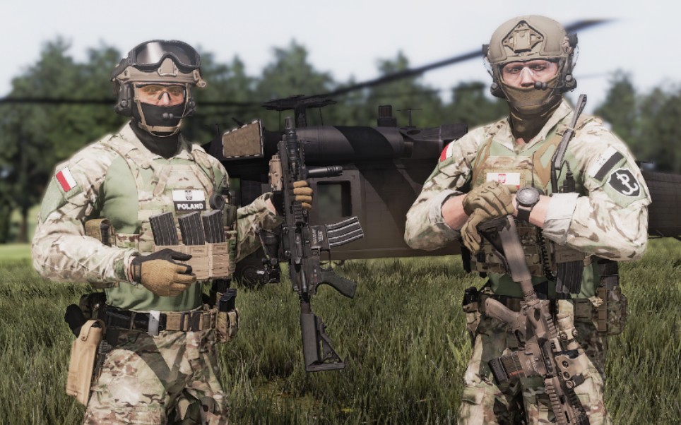 美军特种部队与波兰雷鸣特种部队联合行动