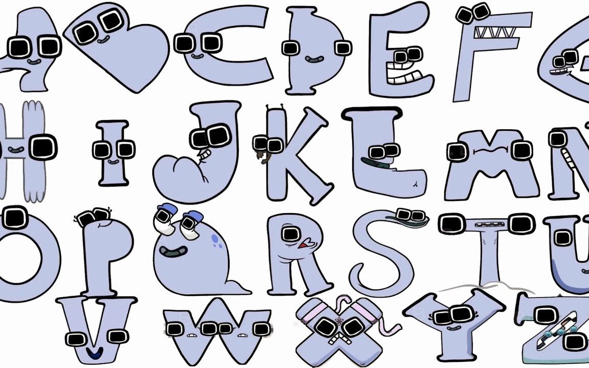 26个字母拟人化动漫图片