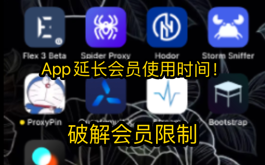 App延长会员使用时间!破解app会员限制哔哩哔哩bilibili