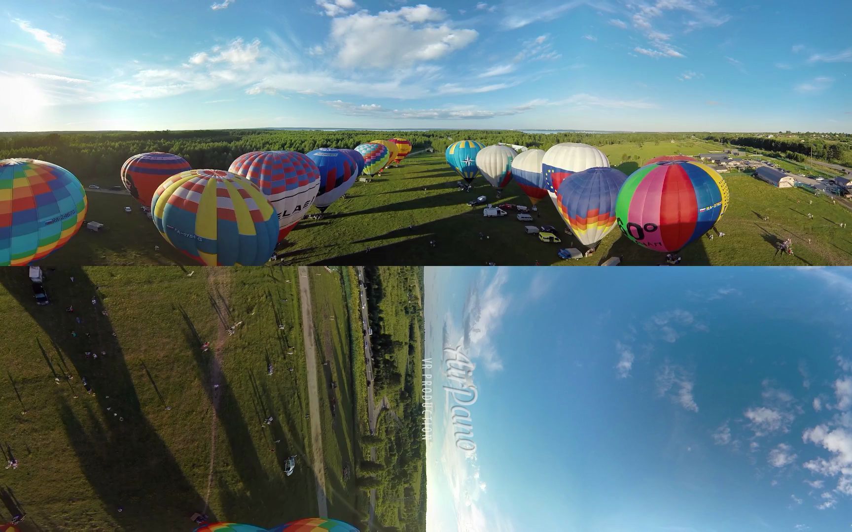 [图]360°, The Golden Ring of Russia Air-Balloon Festival. 4К aerial video