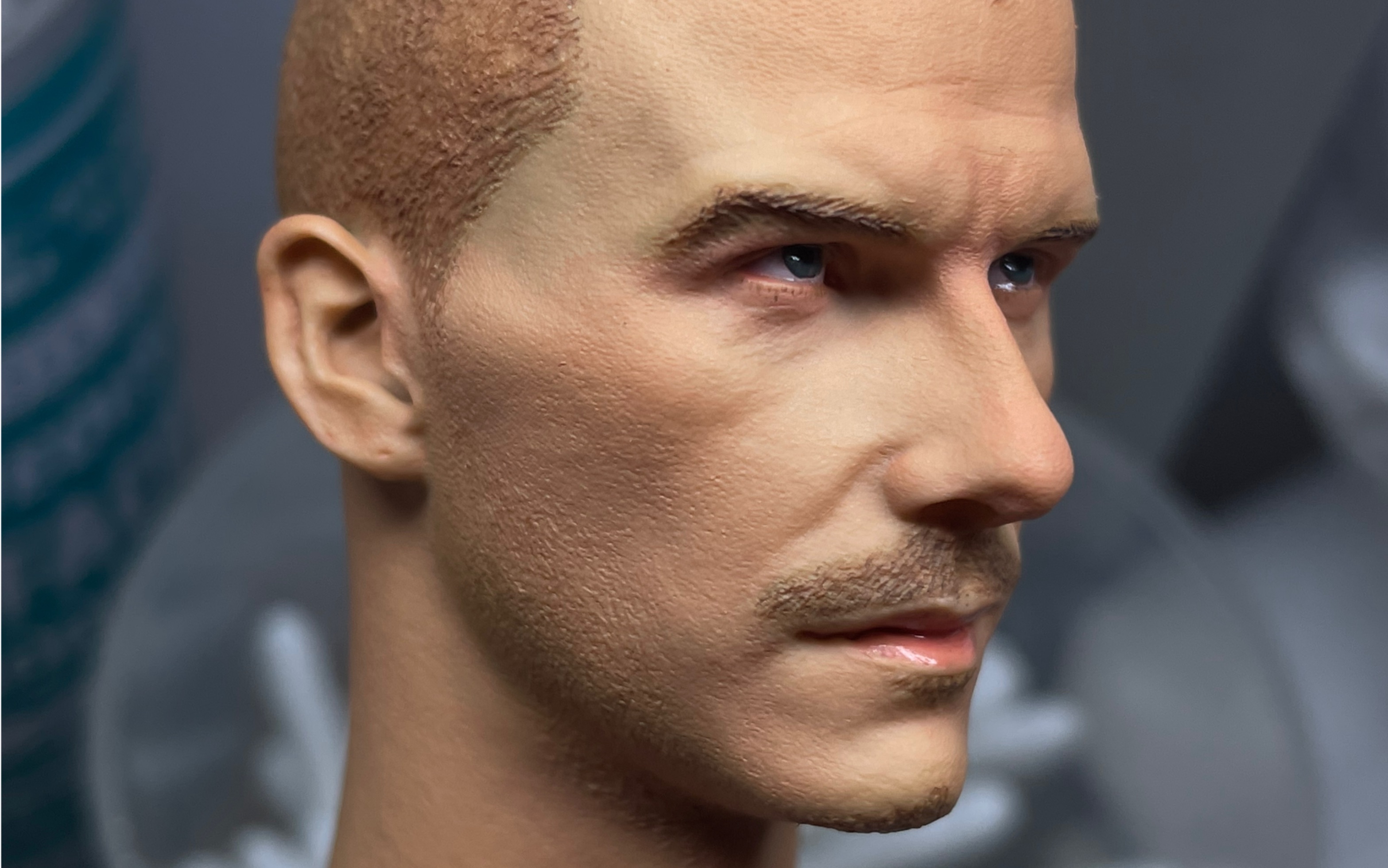 贝克汉姆头雕涂装练习