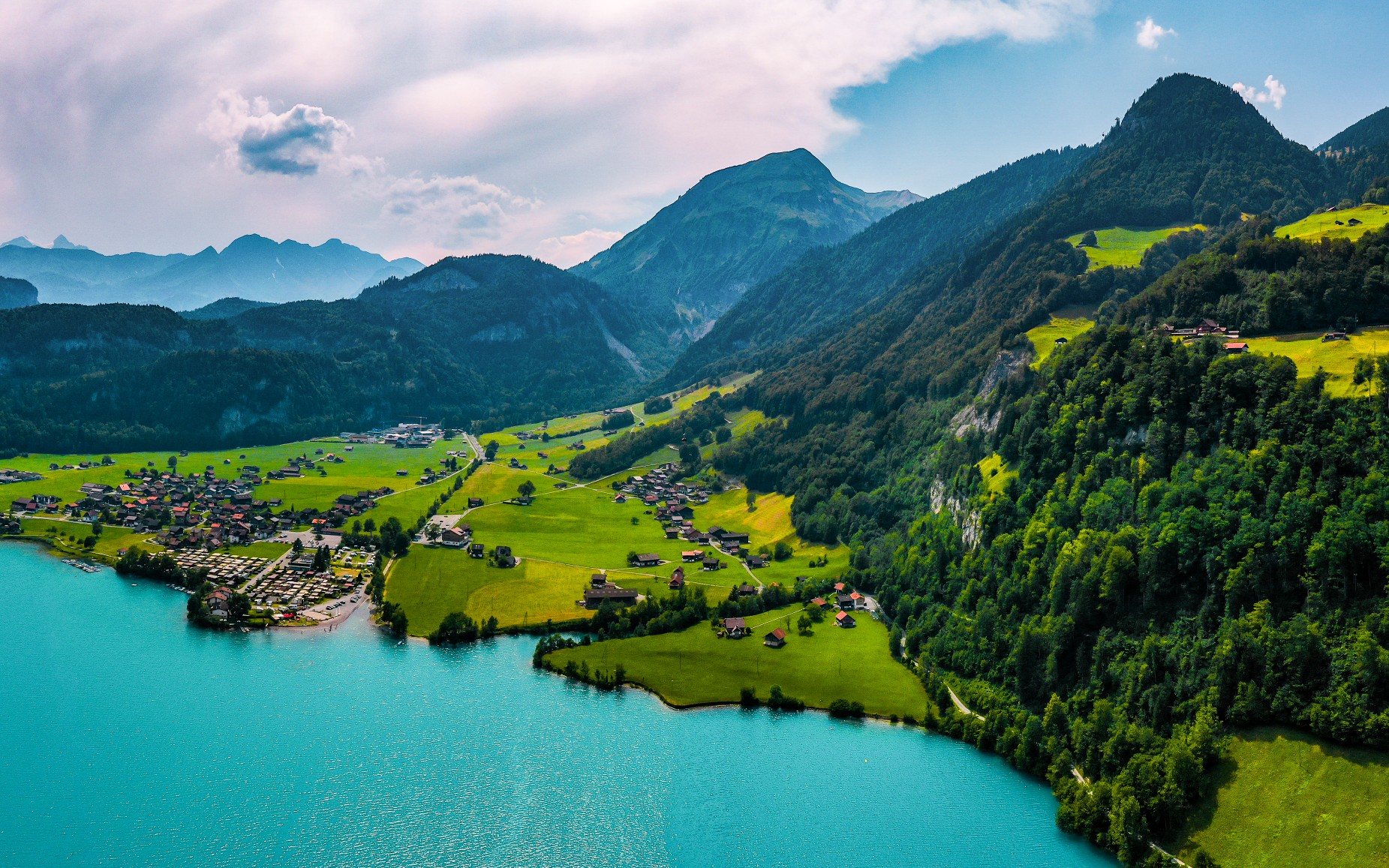 更新4k梦幻瑞士阿尔卑斯山麓的天堂旅拍