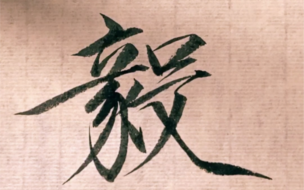 瘦金体网友点播:毅