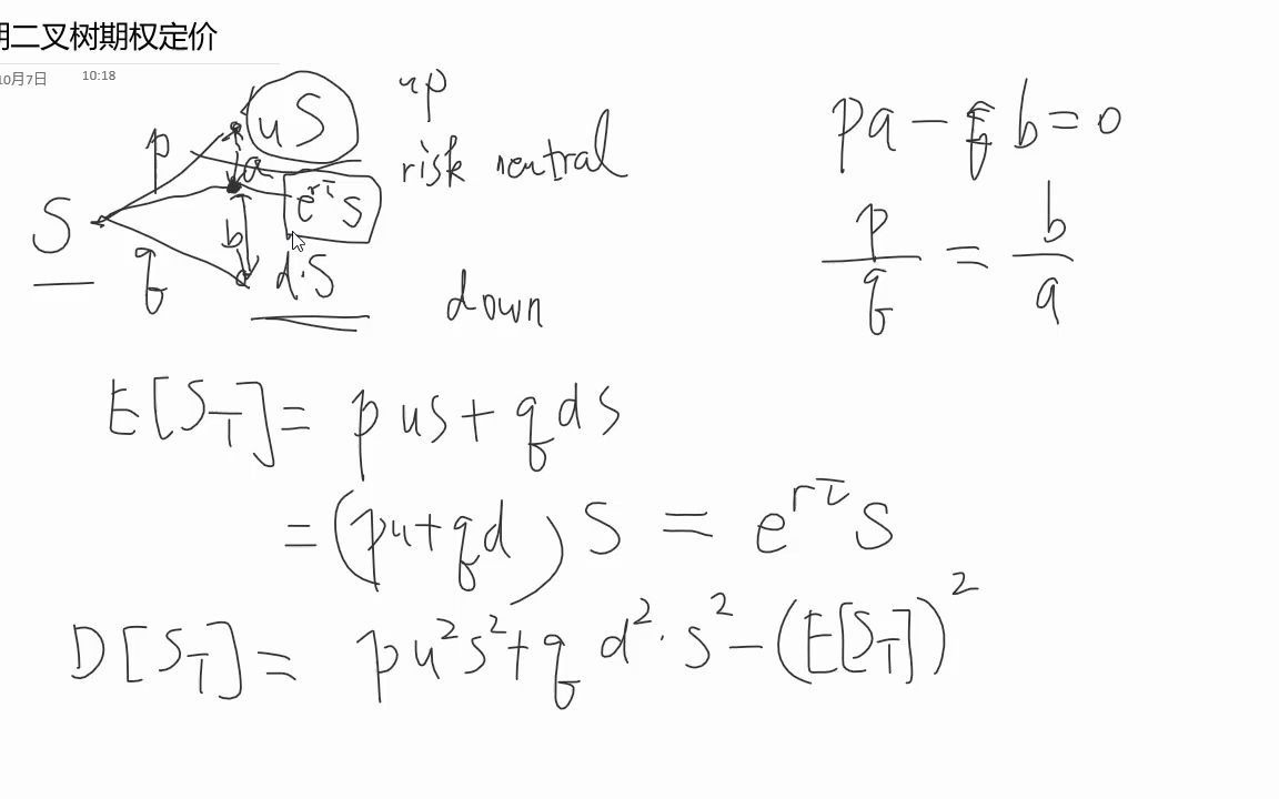 金融数学课程:19. 多期二叉树及美式期权计算哔哩哔哩bilibili