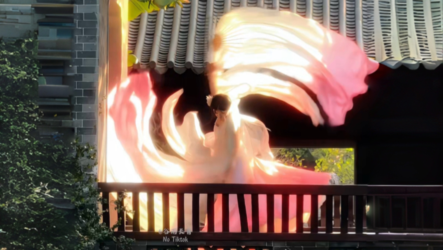 “你像绝世牡丹遗落画轴里”
