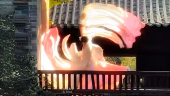 “你像绝世牡丹遗落画轴里”
