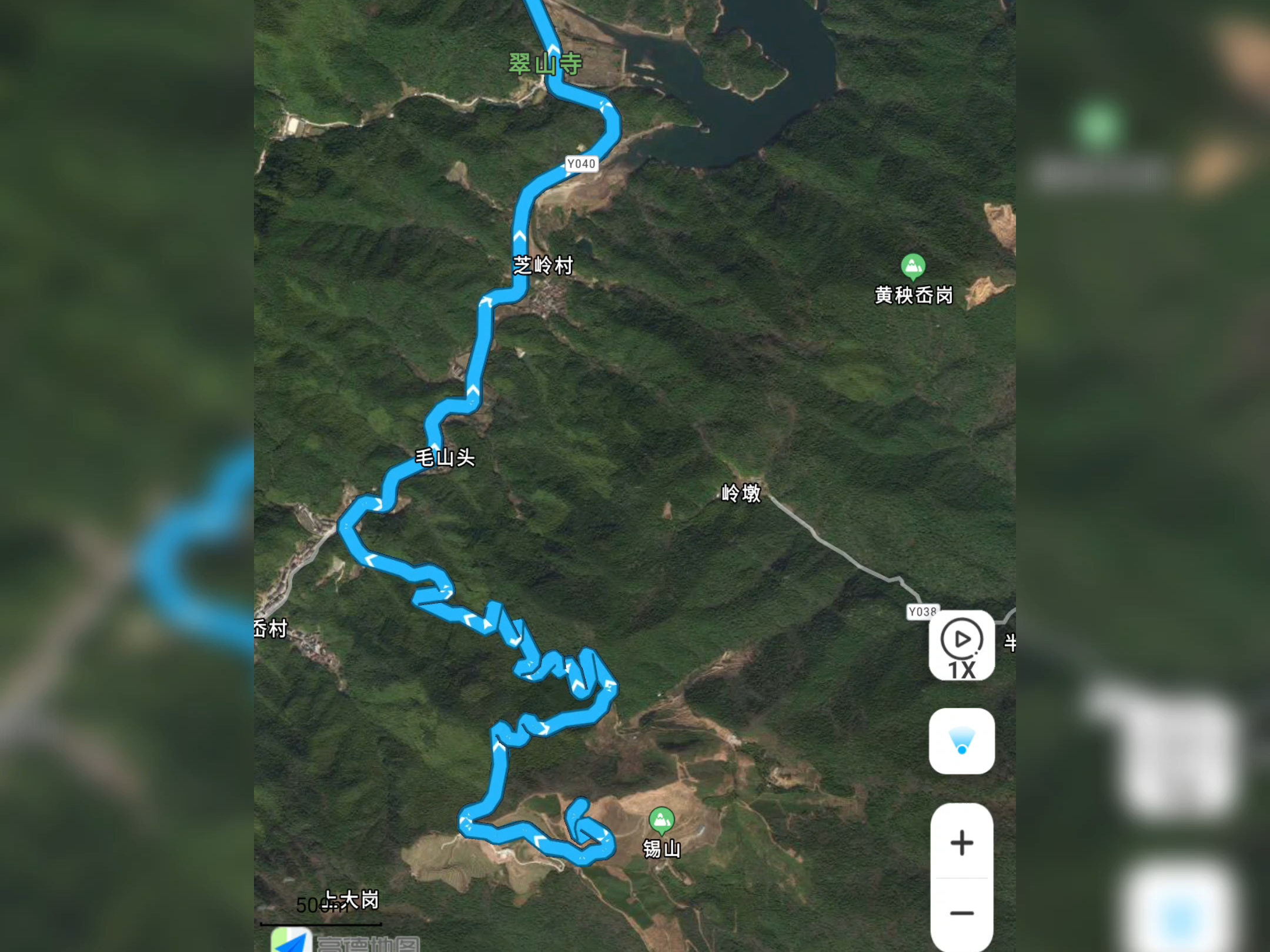 打卡海曙锡山观景台 骑上去不容易要关闭tc