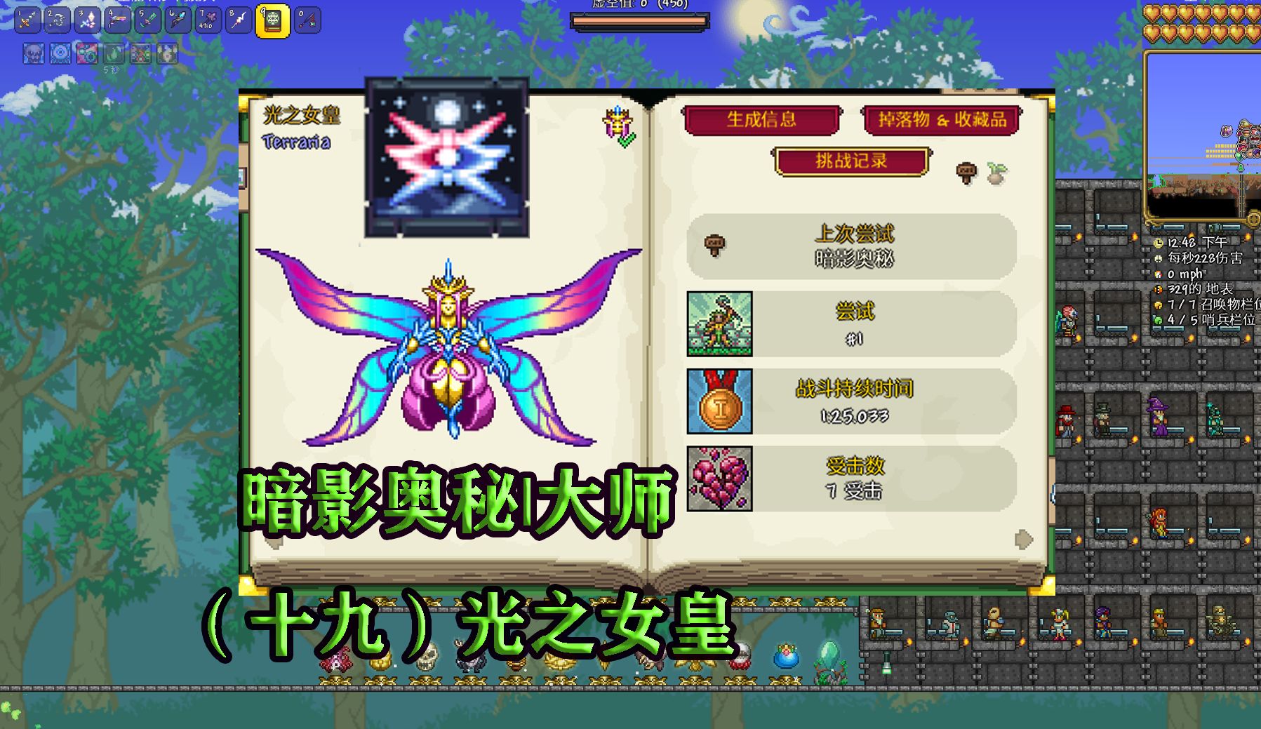 【泰拉瑞亚】暗影奥秘|大师|(十九)光之女皇