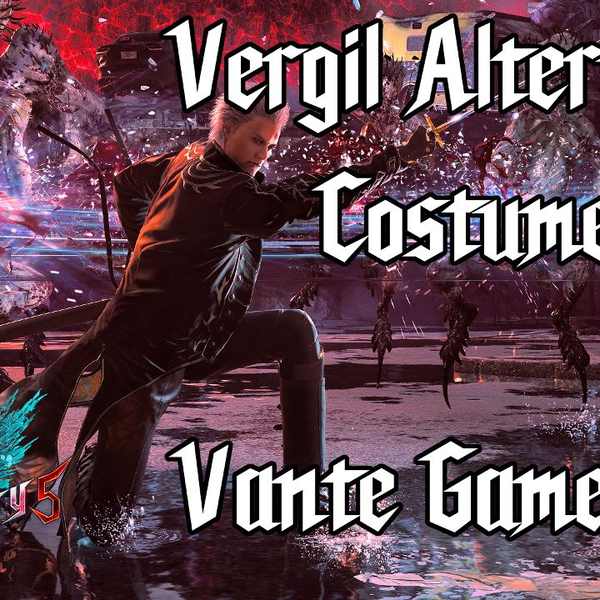 New Young Vergil DMC3 on V in Devil May Cry 5 Gameplay Costume