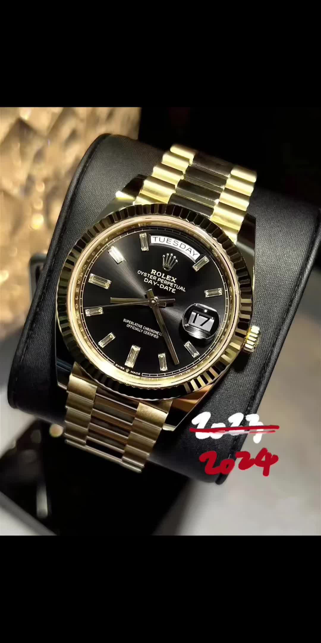 劳力士228238黑冰糖