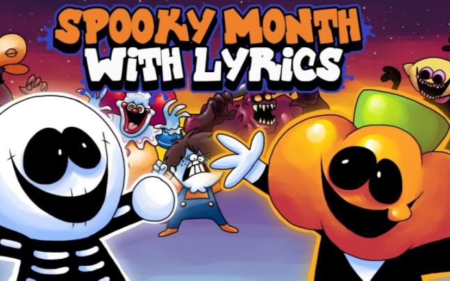 [生肉]spooky month with lyrics bу recdskid and pump sing scary