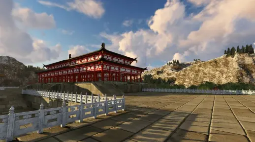REVIT古建筑建模：大明宫含元殿+古亭